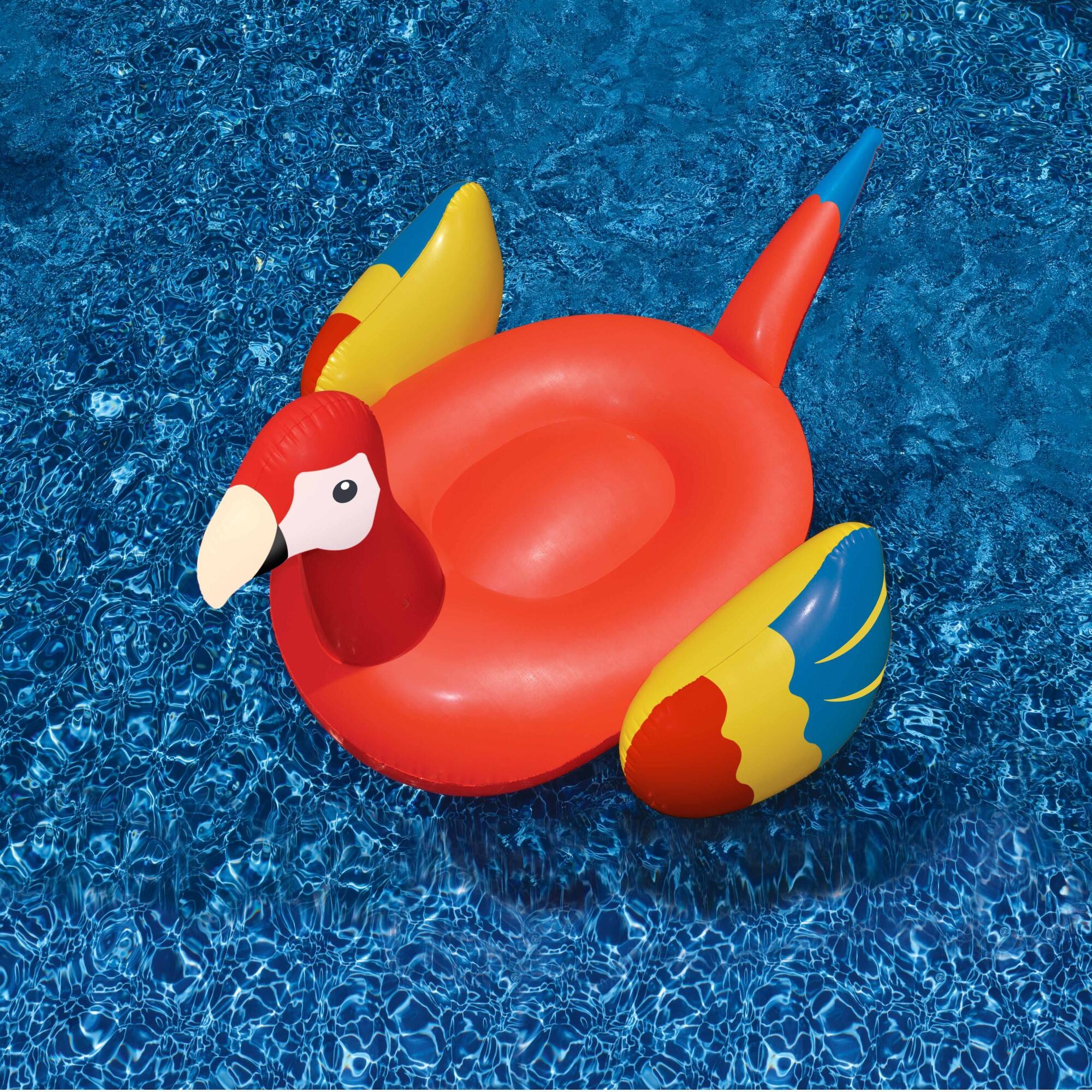 Swimline Red Inflatable Macaw Pool Raft